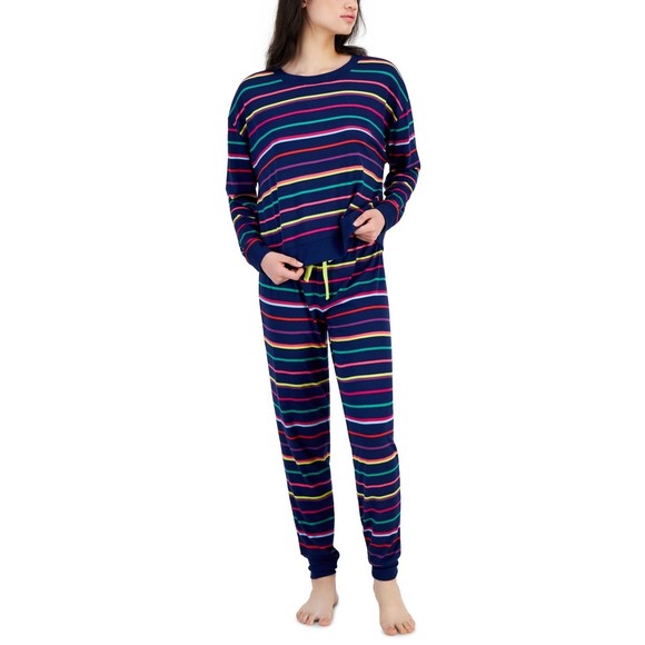 Jenni Pajamas Set Sister Stripes Polyester/Spandex, M - Picture 1 of 1